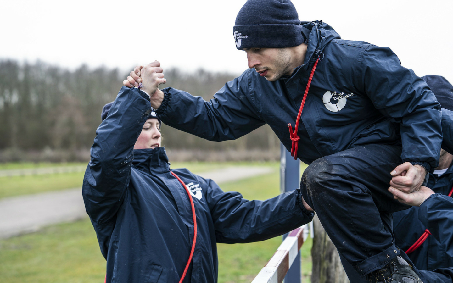 Sea Rangers working together in bootcamp.