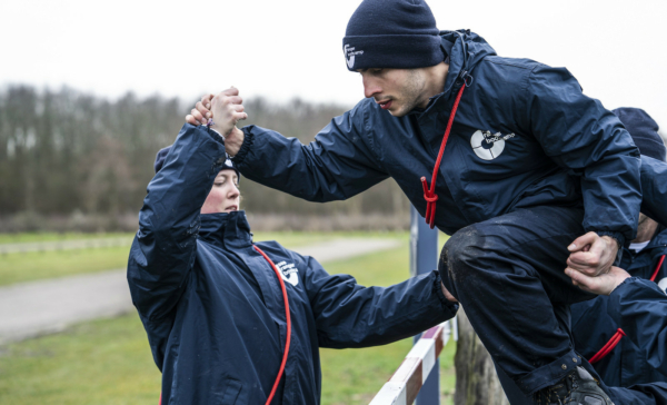 Sea Rangers working together in bootcamp.